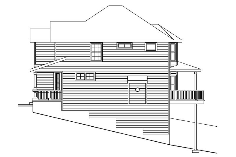 Home Plan - Exterior - Other Elevation 1 for Craftsman House Plan #124-557 - 3 bed, 2.5 bath