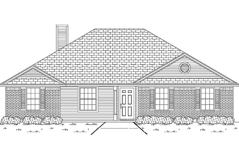 Home Plan - Exterior - Front Elevation 3 for Traditional House Plan #84-686 - 3 bed, 2 bath