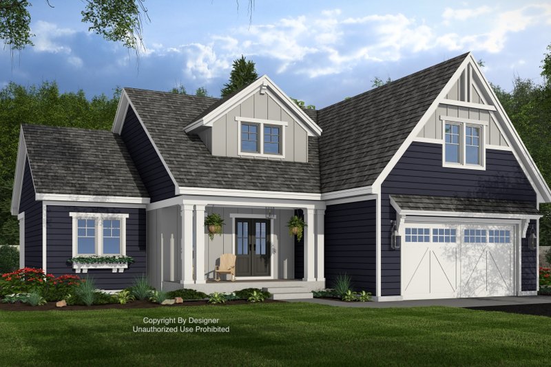 Dream House Plan - Craftsman Exterior - Front Elevation Plan #51-1420