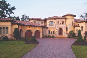 Dream House Plan - Mediterranean Exterior - Front Elevation Plan #453-617