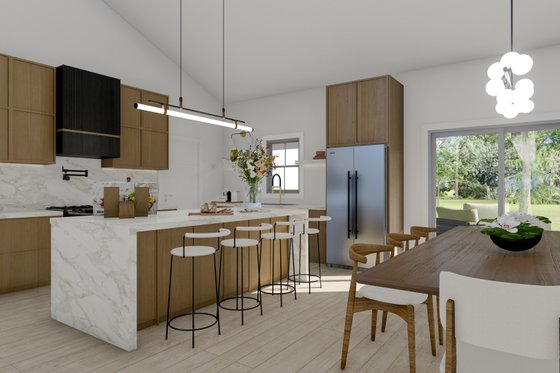 Interior - Kitchen for Barndominium House Plan #1064-301 - 3 bed, 2.5 bath