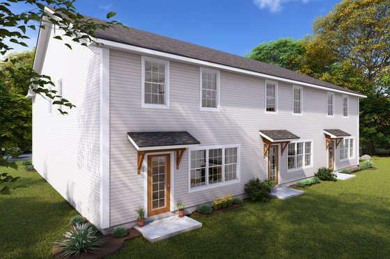 Exterior - Rear Elevation for Cottage House Plan #513-2252 - 9 bed, 7.5 bath