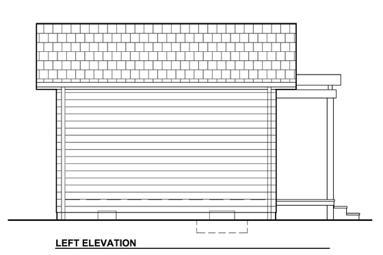 Exterior - Other Elevation 2 for Modern House Plan #890-2 - 1 bed, 1 bath