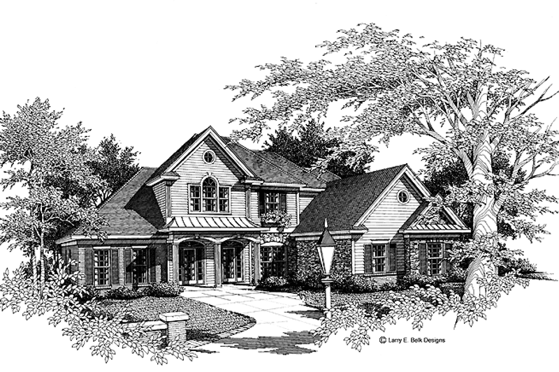 Home Plan - Country Exterior - Front Elevation Plan #952-266