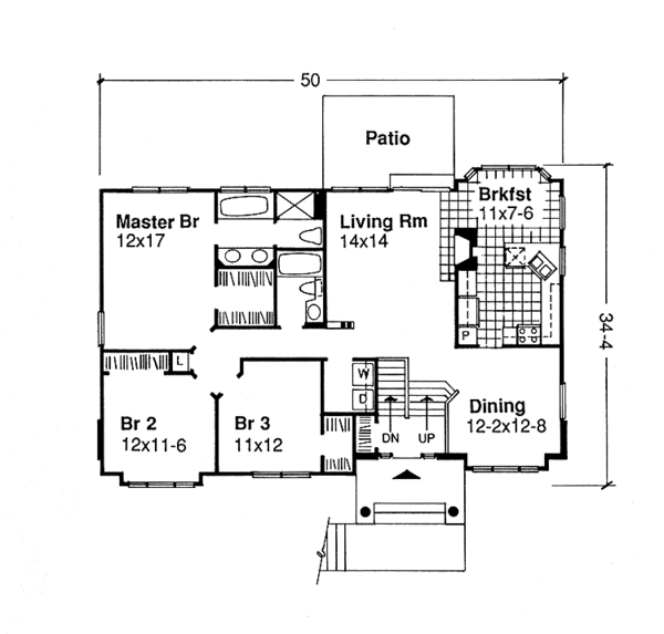 Home Plan - Country Floor Plan - Main Floor Plan #320-577