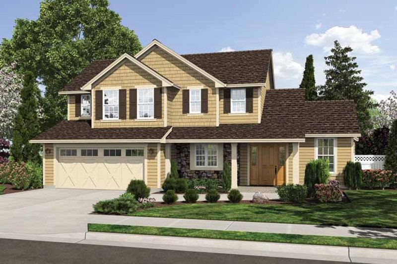 Home Plan - Exterior - Front Elevation 3 for Traditional House Plan #46-810 - 3 bed, 2.5 bath