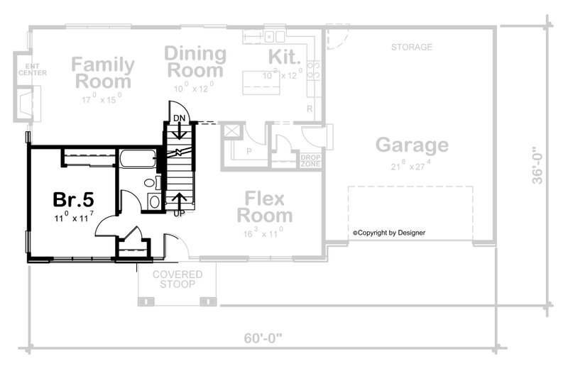 Architectural House Design - Exterior - Other Elevation for Traditional House Plan #20-1797 - 4 bed, 4 bath