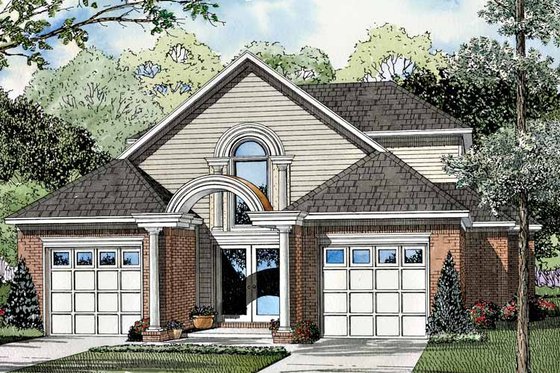 Exterior - Front Elevation 3 for Traditional House Plan #17-3059 - 3 bed, 2.5 bath