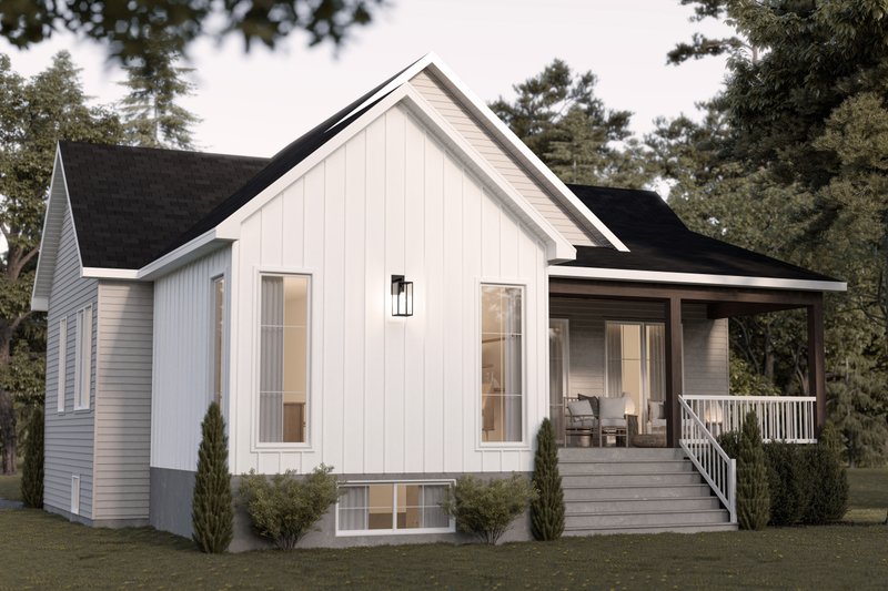 Dream House Plan - Exterior - Rear Elevation for Bungalow House Plan #23-2784 - 3 bed, 2 bath