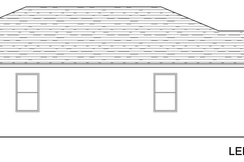 House Design - Exterior - Other Elevation for Traditional House Plan #1058-241 - 3 bed, 2 bath