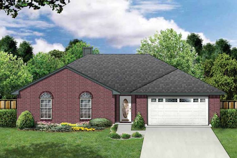 Dream House Plan - Ranch Exterior - Front Elevation Plan #84-663