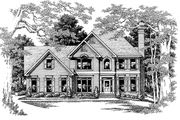 Colonial Style House Plan - 4 Beds 3.5 Baths 2448 Sq/Ft Plan #927-154 