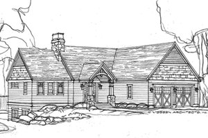 Ranch Exterior - Front Elevation Plan #928-283