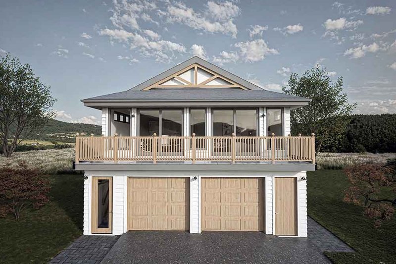 Architectural House Design - Exterior - Front Elevation 3 for Country House Plan #1101-47 - 2 bed, 1 bath