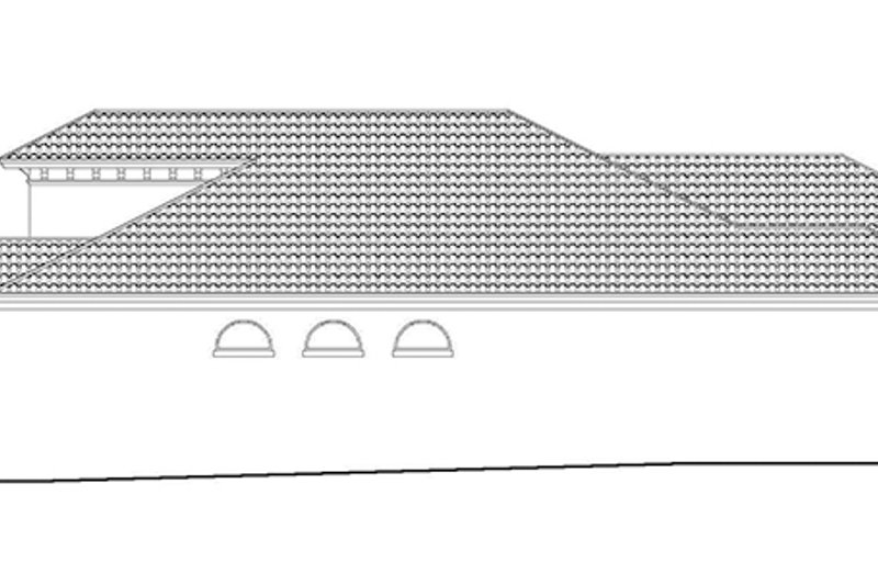 House Blueprint - Exterior - Other Elevation 1 for Mediterranean House Plan #930-418 - 4 bed, 4.5 bath