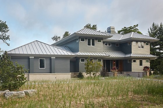 Exterior - Front Elevation 2 for Contemporary House Plan #928-291 - 4 bed, 5.5 bath