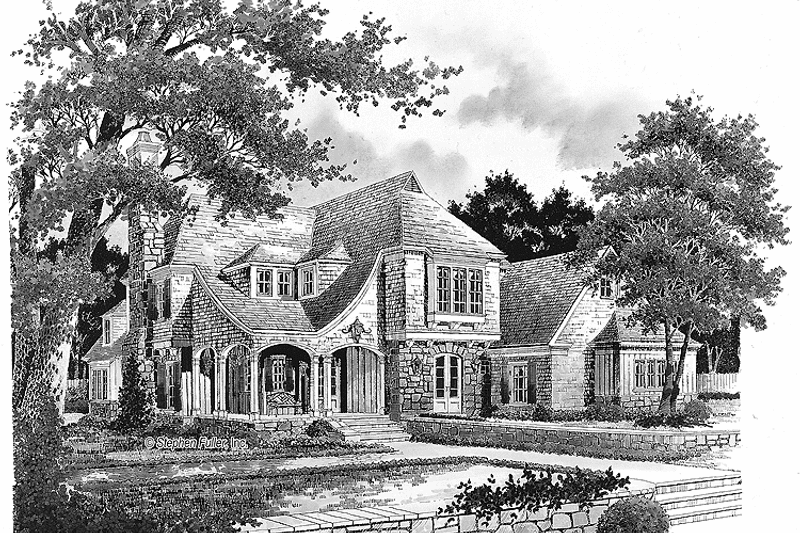 Home Plan - Exterior - Front Elevation 3 for Country House Plan #429-273 - 4 bed, 3 bath