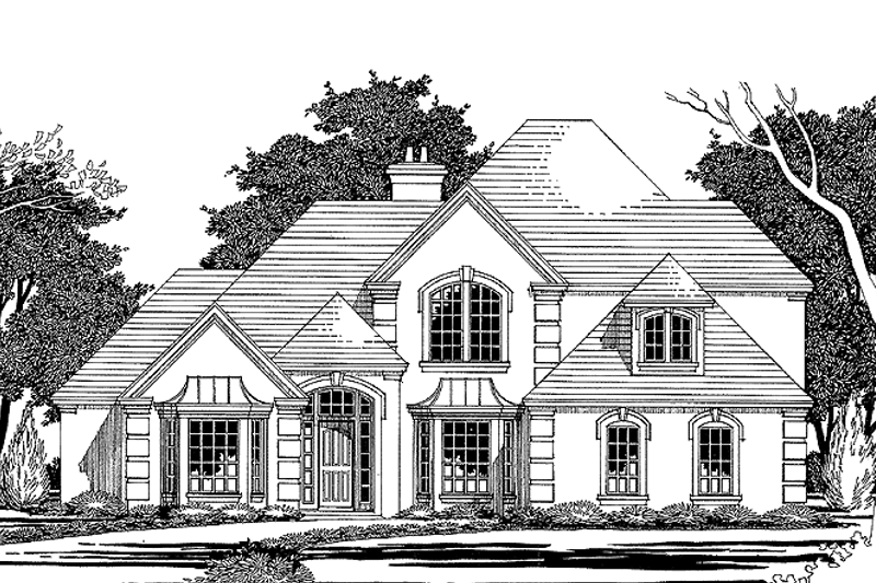 House Design - Mediterranean Exterior - Front Elevation Plan #472-116