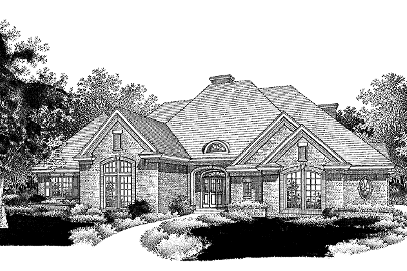 Dream House Plan - Ranch Exterior - Front Elevation Plan #310-1172