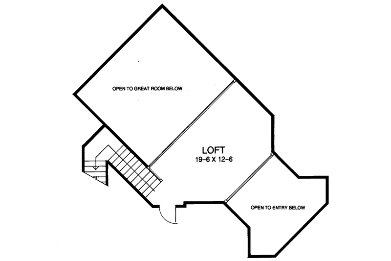 House Blueprint - Floor Plan - Upper Floor for Mediterranean House Plan #952-81 - 5 bed, 4.5 bath