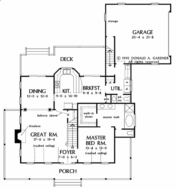 Home Plan - Country Floor Plan - Main Floor Plan #929-454