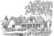 Country Style House Plan - 3 Beds 2 Baths 1685 Sq/Ft Plan #929-344 