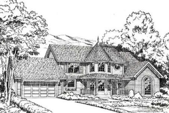Exterior - Front Elevation for Traditional House Plan #312-122 - 4 bed, 2.5 bath