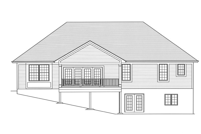 Dream House Plan - Exterior - Rear Elevation for Traditional House Plan #46-894 - 3 bed, 2.5 bath