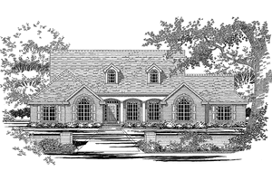 Country Exterior - Front Elevation Plan #472-255