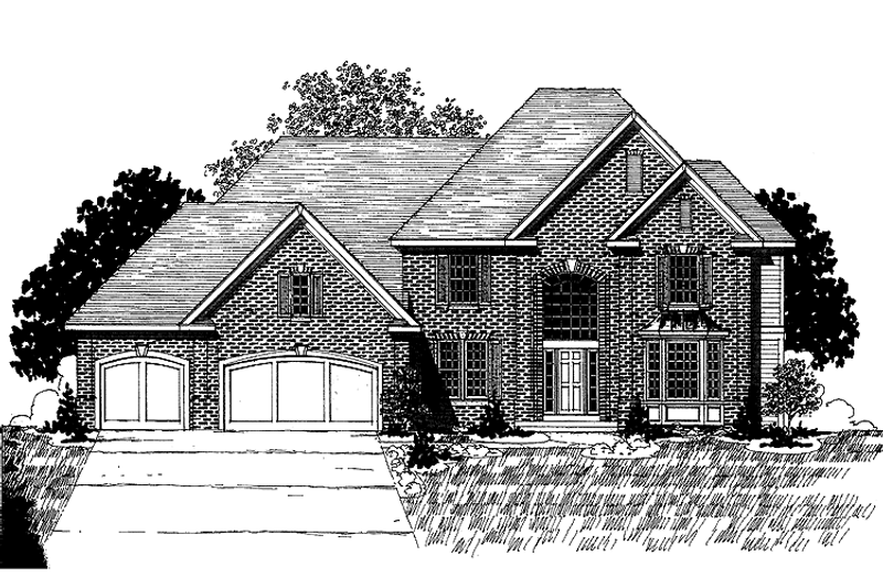 Home Plan - Traditional Exterior - Front Elevation Plan #320-886