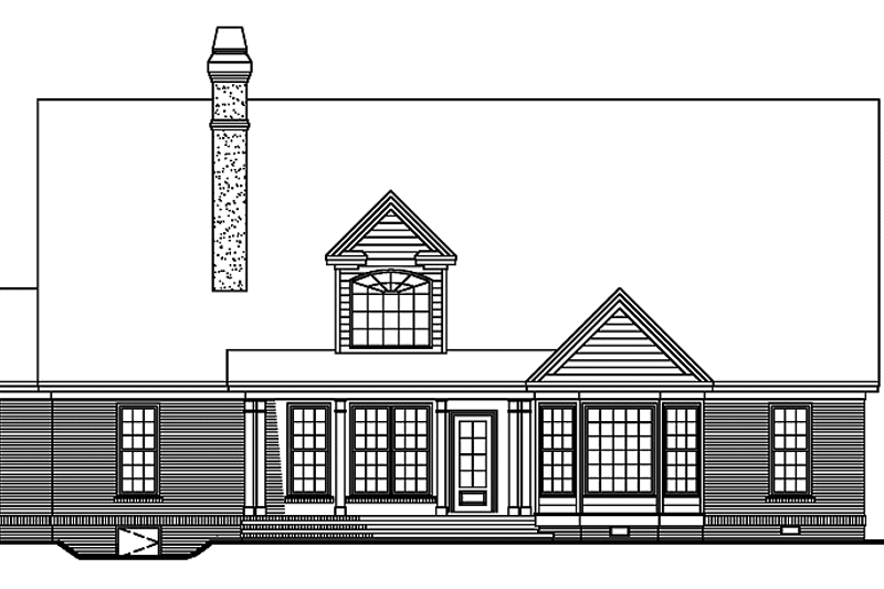 Dream House Plan - Exterior - Rear Elevation for Country House Plan #929-395 - 3 bed, 2.5 bath