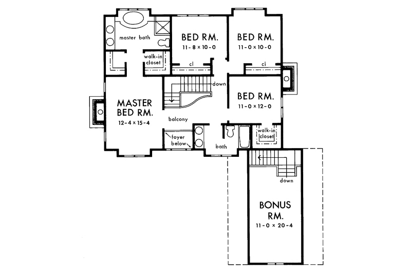 Home Plan - Floor Plan - Upper Floor for Victorian House Plan #929-94 - 4 bed, 2.5 bath