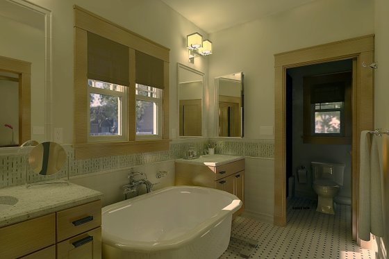 Interior - Master Bathroom for Craftsman House Plan #489-13 - 3 bed, 2 bath