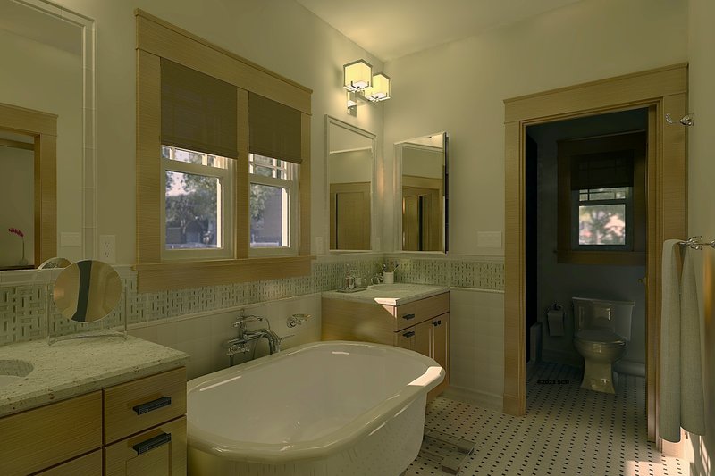 House Design - Interior - Master Bathroom for Craftsman House Plan #489-13 - 3 bed, 2 bath