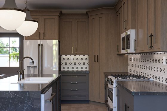 Interior - Kitchen 1 for Cottage House Plan #455-649 - 3 bed, 2.5 bath