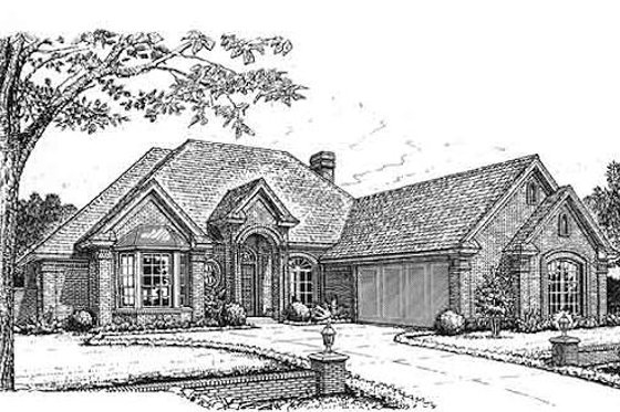 Exterior - Front Elevation for Traditional House Plan #310-782 - 4 bed, 3 bath