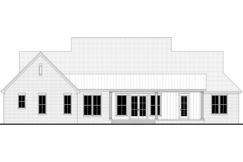 Dream House Plan - Exterior - Rear Elevation for Farmhouse House Plan #430-390 - 4 bed, 3.5 bath