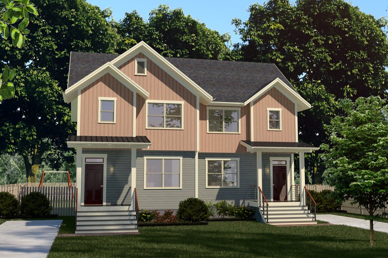House Blueprint - Craftsman Exterior - Front Elevation Plan #79-372