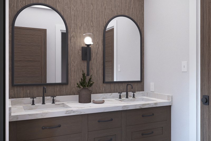Architectural House Design - Interior - Master Bathroom for Farmhouse House Plan #455-750 - 3 bed, 2.5 bath