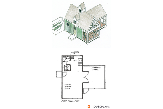 tiny panelized cottage 200sft Lester Walker