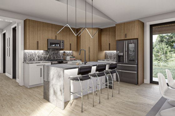 Interior - Kitchen for Barndominium House Plan #455-293 - 3 bed, 2.5 bath