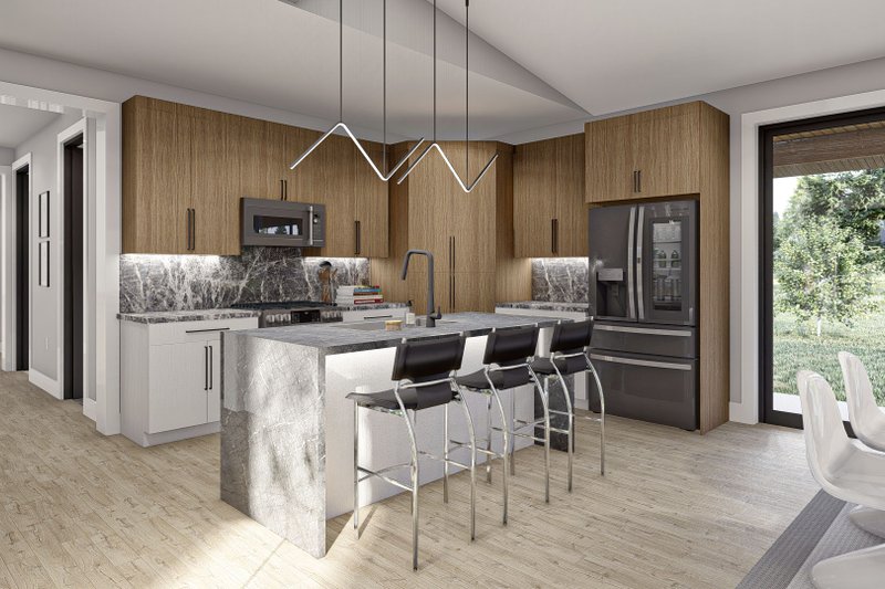 Dream House Plan - Interior - Kitchen for Barndominium House Plan #455-293 - 3 bed, 2.5 bath