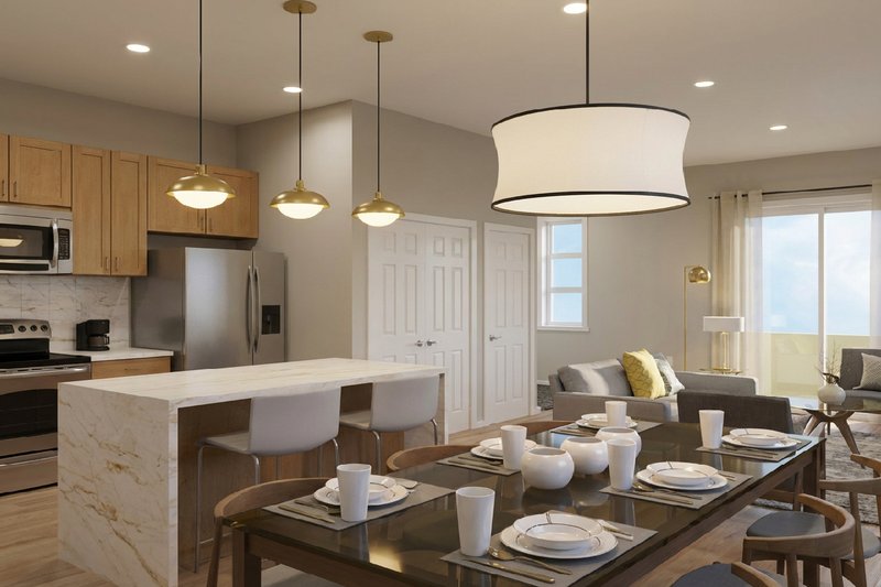 Dream House Plan - Interior - Dining Room for Prairie House Plan #126-225 - 3 bed, 3 bath