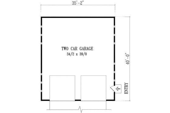 Floor Plan - Main Floor for Traditional House Plan #1-1159, 0 bath