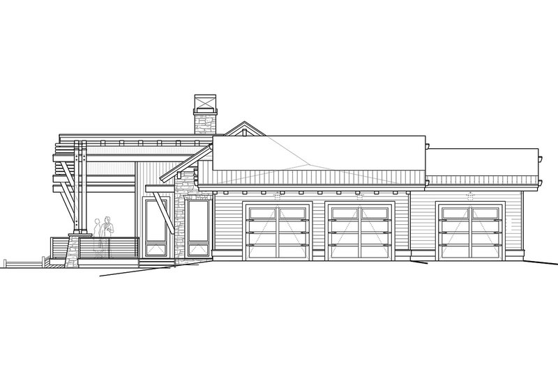 Architectural House Design - Right Side Elevation