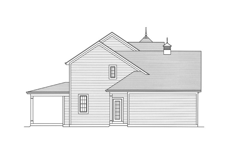 Home Plan - Left Side Elevation