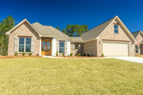 Exterior - Front Elevation 4 for European House Plan #430-110 - 3 bed, 2 bath