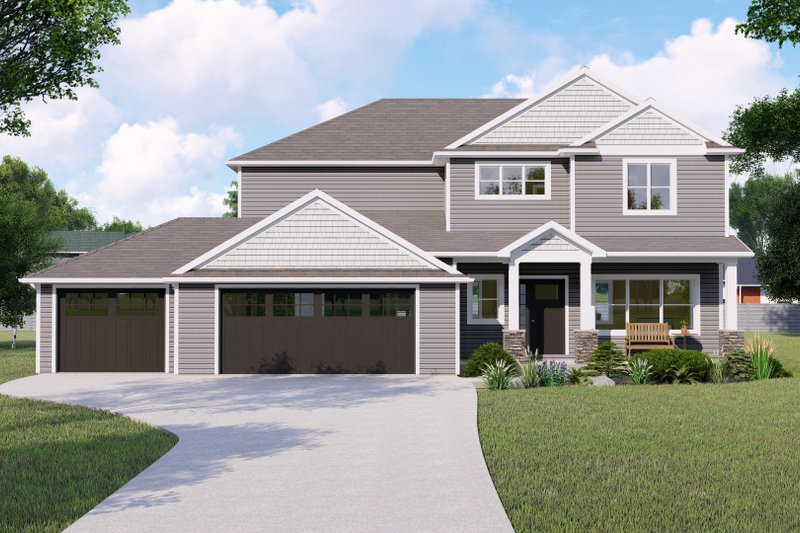 Home Plan - Country Exterior - Front Elevation Plan #1064-275