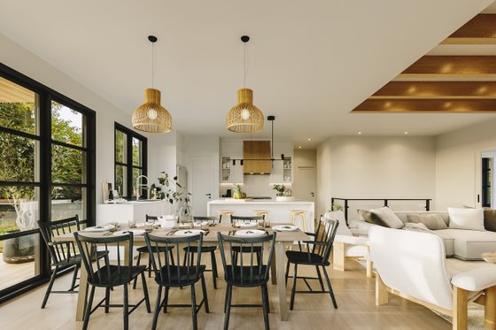 Interior - Dining Room for Modern House Plan #23-2762 - 4 bed, 2 bath