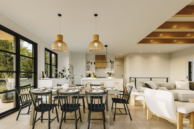Dream House Plan - Interior - Dining Room for Modern House Plan #23-2762 - 4 bed, 2 bath